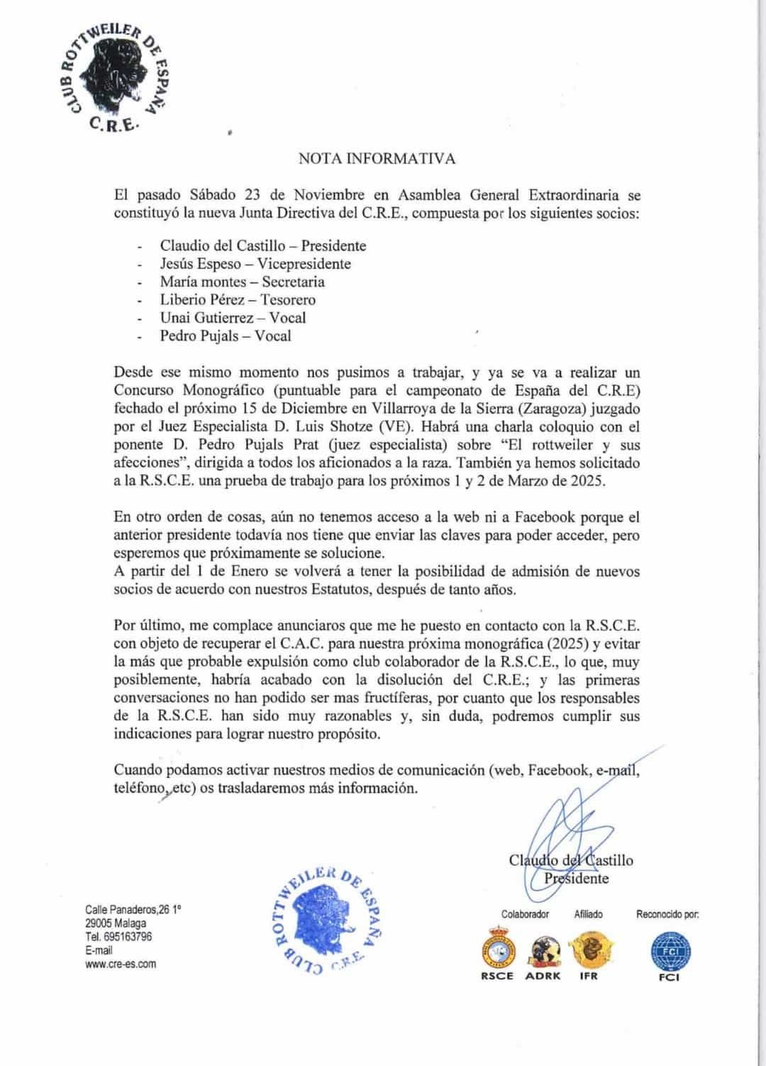 Nueva Junta Directiva